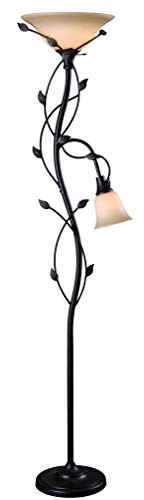 Product Cover Kenroy Home 32241ORB Callahan Floor Lamp/Torchiere, 72 Inch Height, Oil Rubbed Bronze