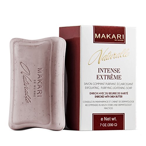 Product Cover Makari Naturalle Intense Extreme Skin Lightening Soap 7oz. - Exfoliating, Purifying & Whitening Bar Soap With Shea Butter & SPF 15- Anti-Aging Cleansing Treatment for Dark Spots, Acne Scars & Wrinkles