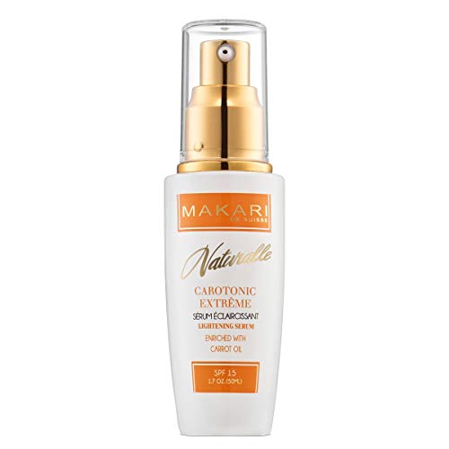 Product Cover Makari Naturalle Carotonic Extreme Skin Lightening Serum 1.7oz - Toning & Brightening Face Serum with Carrot Oil & SPF 15 - Anti-Aging Whitening Treatment for Acne Scars, Dark Spots & Wrinkles