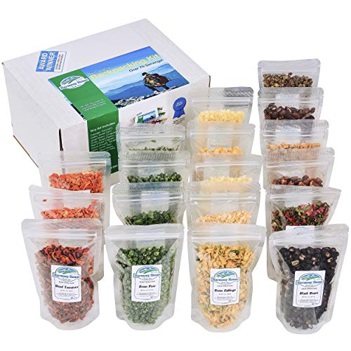 Product Cover The Backpacking Kit - 18Ct Premium Lightweight Meals in 1 Cup Resealable Pouches by Harmony House Foods, Single Set