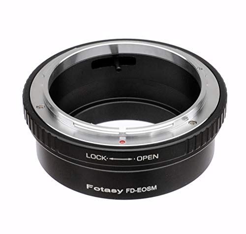 Product Cover Fotasy Canon FD Lens to Canon EF-M Mount Adapter, FD EF-M, FD EOS M Adapter, EF M FD Adaptor fits Canon FD FL Lens & Canon EOS-M Mirrorless Cameras M1 M2 M3 M5 M6 M6 Mark II M10 M50 M100 M200