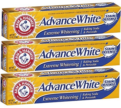 Product Cover Arm & Hammer Advance White Extreme Whitening Toothpaste, Clean Mint, 6 Ounce (Pack of 3)