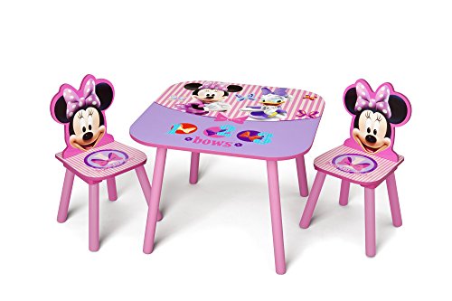 Product Cover Delta Children Kids Table and Chair Set (2 Chairs Included), Disney Minnie Mouse