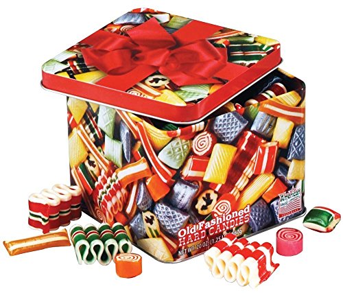 Product Cover Old Fashioned Christmas Holiday Classics Mix Hard Candy in Decorative Tin - 16 oz.