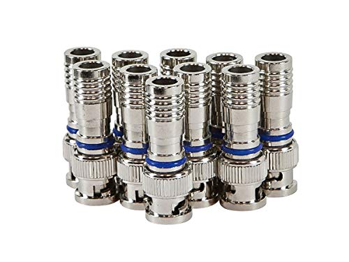 Product Cover Monoprice Male BNC Compression Connector for RG-59, 10-Pieces (109910)