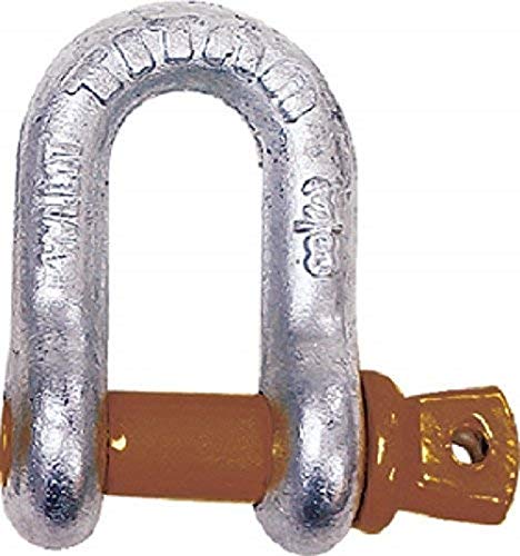 Product Cover Titan 10319066, D Type Anchor Shackle 1/2-Inch Hot Dip Galvanized with Screw Pin, 2 Ton WLL