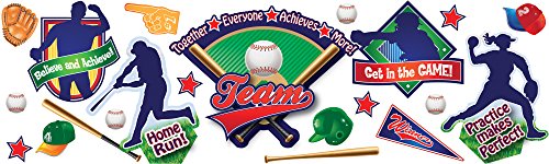 Product Cover Eureka Classroom Supplies Baseball Fun Bulletin Board Set, 36 pcs