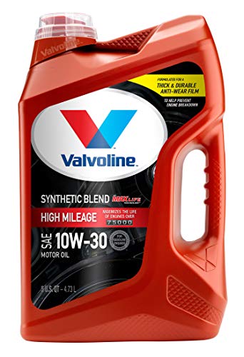 Product Cover Valvoline  High Mileage with MaxLife  Technology SAE 10W-30 Synthetic Blend Motor Oil 5 QT