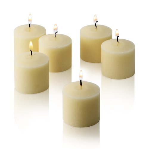 Product Cover French Vanilla Scented Candles - Bulk Set of 72 Scented Votive Candles - 10 Hour Burn Time - Made in The USA