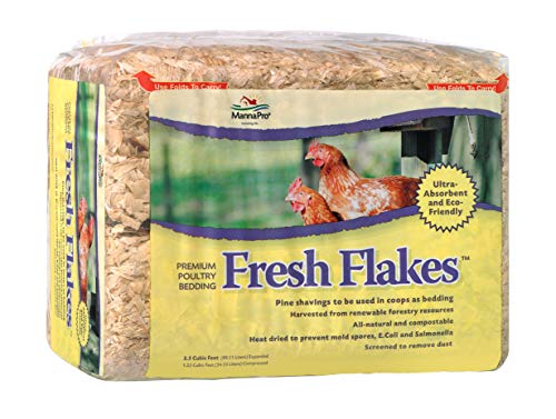Product Cover Manna Pro 1000316 Chickens Fresh Flakes Pine Shavings Bedding, 3.5 Cubic Feet