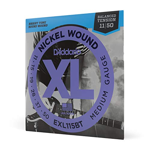 Product Cover D'Addario Nickel Wound Electric Guitar Strings, 1-Pack, Medium, Balanced Tension, 11-50