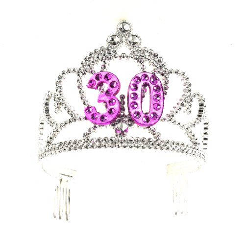 Product Cover Forum Novelties Happy Birthday 30th Silver Pink Tiara