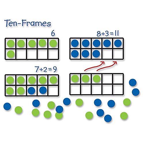 Product Cover Learning Resources LER6644 Giant Magnetic Ten-Frame Set, Set of 4