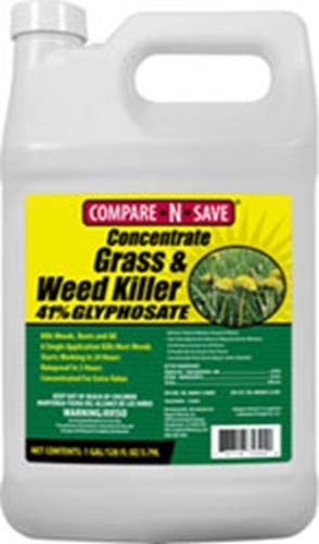 Product Cover Compare-N-Save Concentrate Grass and Weed Killer, 41-Percent Glyphosate, 1-Gallon , white - 016869