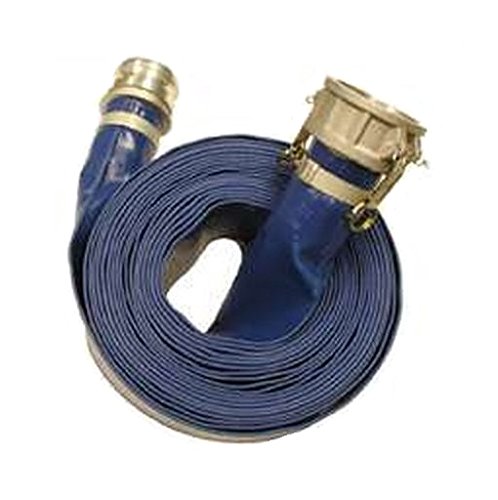 Product Cover Abbott Rubber PVC Discharge Hose Assembly, Blue, 2 in. Male X Female Cam and Groove, 65 psi Max Pressure, 50 ft. Length, 2 in. ID