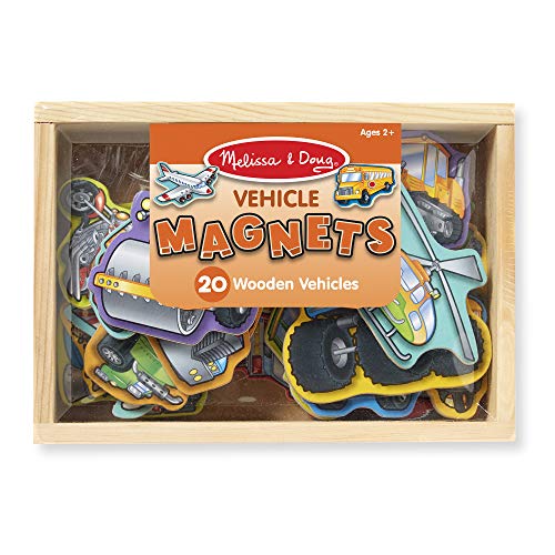 Product Cover Melissa & Doug Wooden Vehicle Magnets in a Box (20 pcs)