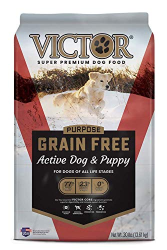 Product Cover VICTOR Purpose - Grain Free Active Dog & Puppy, Dry Dog Food 30 lbs