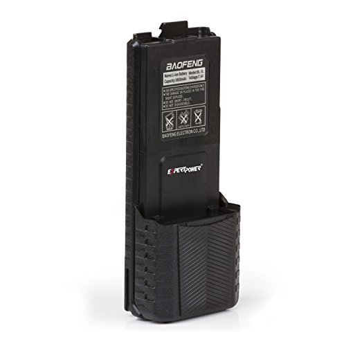 Product Cover ExpertPower Baofeng UV-5R Extended True Capacity Battery (Model: BL-5L, 3800 mAh, Black) DM-5R
