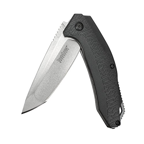 Product Cover Kershaw FreeFall Pocket Knife (3840) 3.25 In. Stonewashed Stainless Steel Blade with Modified Tanto Tip; K-Texture Handle; SpeedSafe Assisted Open, Liner Lock, Reversible Deep-Carry Pocketclip; 4.1 oz