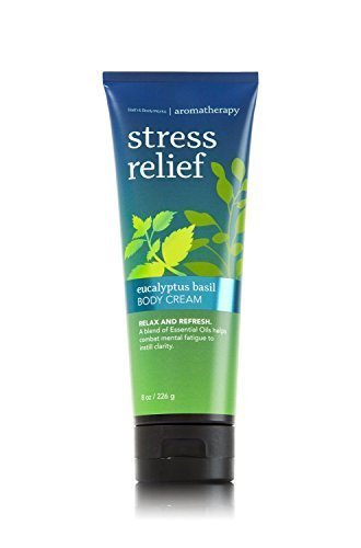 Product Cover Bath and Body Works Stress Relief Eucalyptus Basil Body Cream 8 Ounce