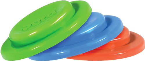 Product Cover Pura Kiki 3 Piece Silicone Sealing Disk, Blue, Green, Orange, 0 Months+ (Plastic Free, NonToxic Certified, BPA Free)