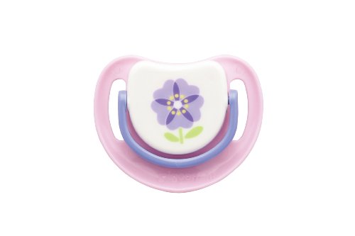 Product Cover Pigeon Slilicone Pacifier Step 2, Purple Flower