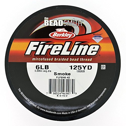 Product Cover FireLine Braided Beading Thread 6lb,Smoke Grey, .006-Inches,125 Yards