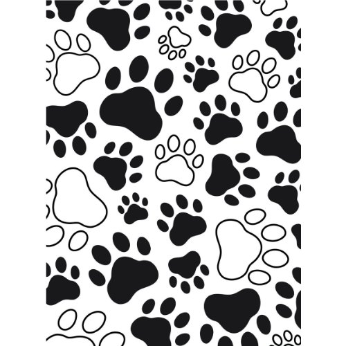 Product Cover Darice 1218-03 Paw Print Design Embossing Folder, 4.25 by 5.75-Inch