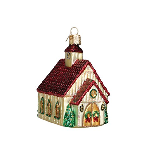 Product Cover Old World Christmas Church Collection Glass Blown Ornaments Tree Christmas Chapel
