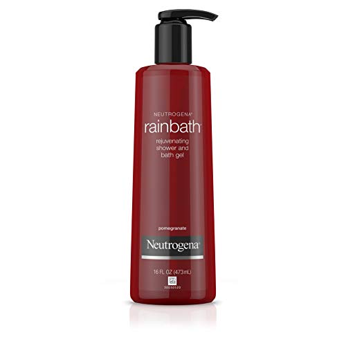 Product Cover Neutrogena Rainbath Rejuvenating and Cleansing Shower and Bath Gel, Moisturizing Body Wash and Shaving Gel with Clean Rinsing Lather, Pomegranate Scent, 16 fl. oz