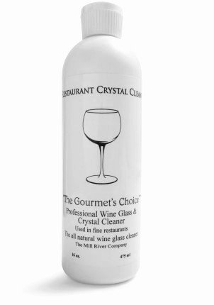 Product Cover Restaurant Crystal Clean: Professional Wine Glass Cleaner and Crystal Cleaning Liquid -16 oz.