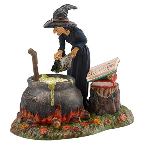 Product Cover Department 56 Snow Village Halloween Accessories Witch Hollow Fire Burn and Cauldron Bubble Figurine, 3.43 Inch, Multicolor