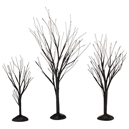 Product Cover Department 56 Halloween Accessories for Village Collections Bare Branch Trees Figurine Set, Multiple Sizes, Black