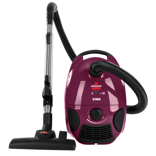 Product Cover Bissell Zing Bagged Canister Vacuum, Maroon, 4122 - Corded,Maroon Bagged