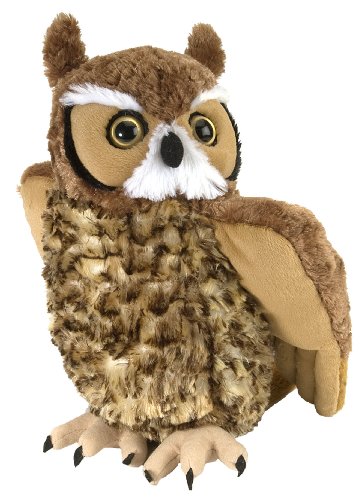 Product Cover Wild Republic Great Horned Owl Plush, Stuffed Animal, Plush Toy, Kids Gifts, Cuddlekins 12