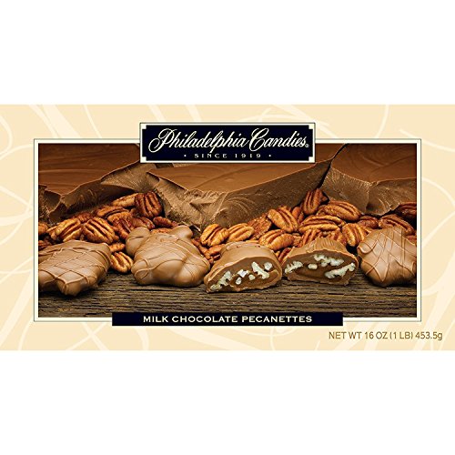 Product Cover Philadelphia Candies Original Pecanettes (Caramel Pecan Turtles), Milk Chocolate 1 Pound Gift Box