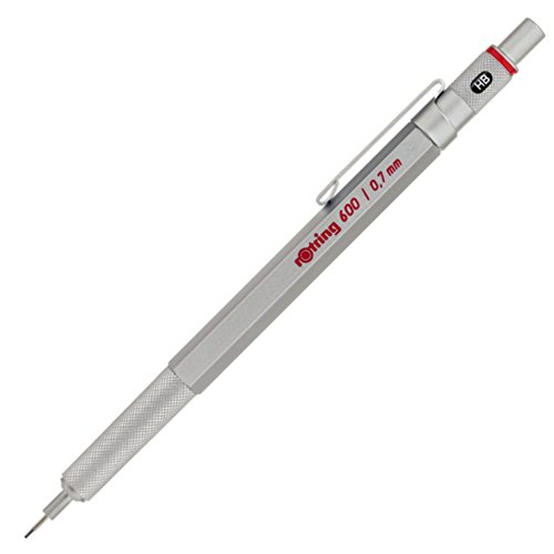 Product Cover rOtring 1904444 600 Mechanical Pencil, 0.7 mm, Silver Barrel