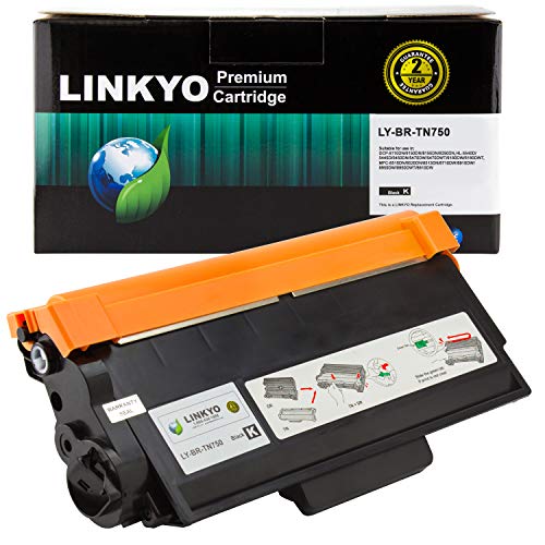 Product Cover LINKYO Compatible Toner Cartridge Replacement for Brother TN750 TN-750 TN720 (Black, High-Yield)