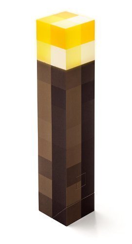 Product Cover ThinkGeek Minecraft Light-Up Wall Torch - Mounts To Your Wall - Officially Licensed Minecraft Collectible