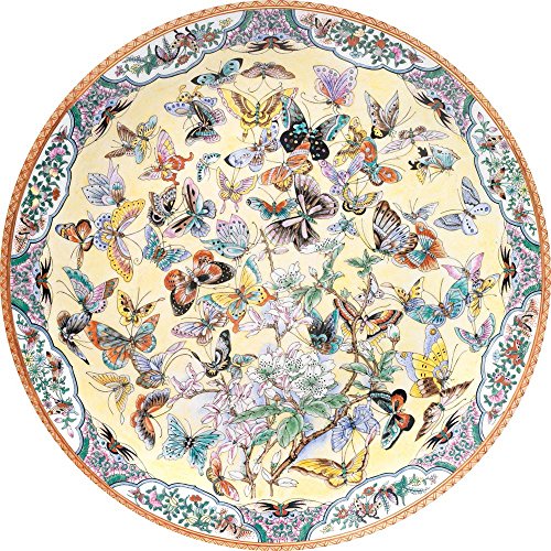 Product Cover Bits and Pieces - 1000 Piece Round Puzzle - Ninety Nine Butterflies, Flowers and Butterflies - - 1000 pc Jigsaw