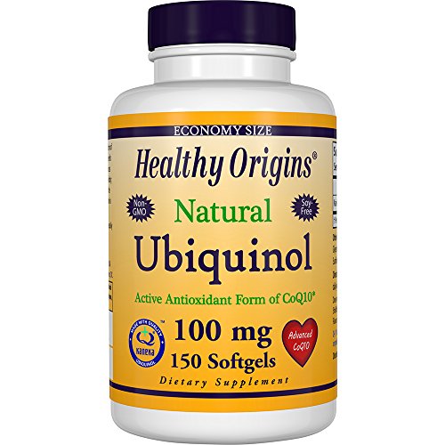 Product Cover Healthy Origins Ubiquinol Soy Free/Non-GMO Gels, 100 Mg, 150 Count