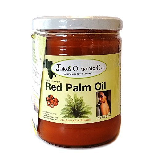 Product Cover Juka's Red Palm Oil (100% Organic & Natural From Africa)(16.9 FL OZ)
