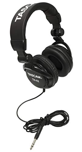 Product Cover Tascam TH-02 Closed Back Studio Headphones, Black