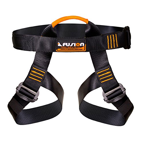 Product Cover Fusion Climb Centaur Half Body Harness Black M-XL for Climbing Gym & Rope Course