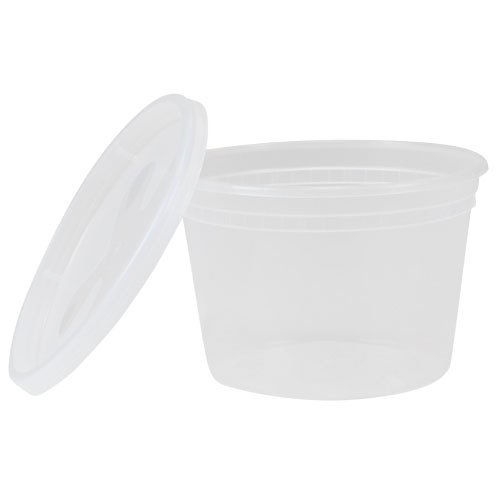 Product Cover TRiPAK TD40016 Plastic Deli Container with Lid, 16 oz. (Pack of 240)