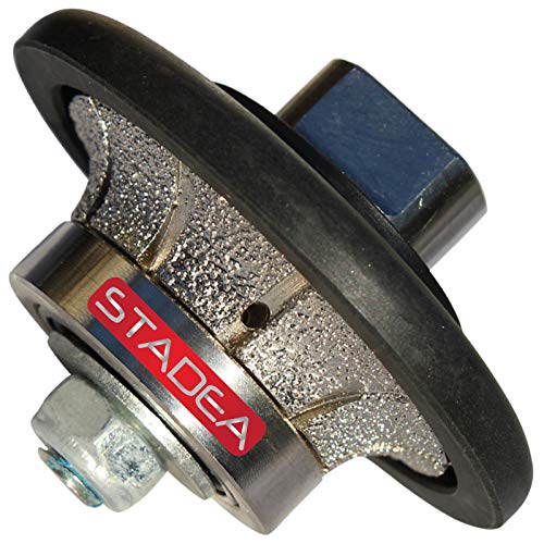 Product Cover diamond profile wheel 3/8 inch radius - Demi Half Bullnose B10 Router Bit For Marble Stone Granite Edges By STADEA