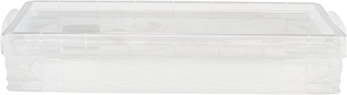 Product Cover Super Stacker Pencil Box, 8.25 x 1.5 x 4 Inches, Clear, 1 Box (40309)