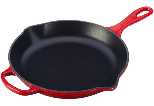 Product Cover Le Creuset Signature Iron Handle Skillet, 11-3/4-Inch, Cerise (Cherry Red)