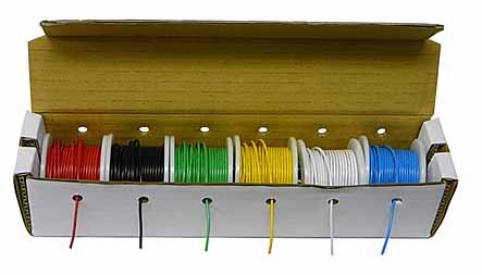 Product Cover Hook up Wire Kit (Stranded Wire Kit) 22 Guage (6 different colored 25 Foot spools included) - EX ELECTRONIX EXPRESS