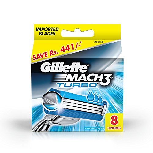 Product Cover Gillette Mach 3 Turbo Shaving Cartridges 8